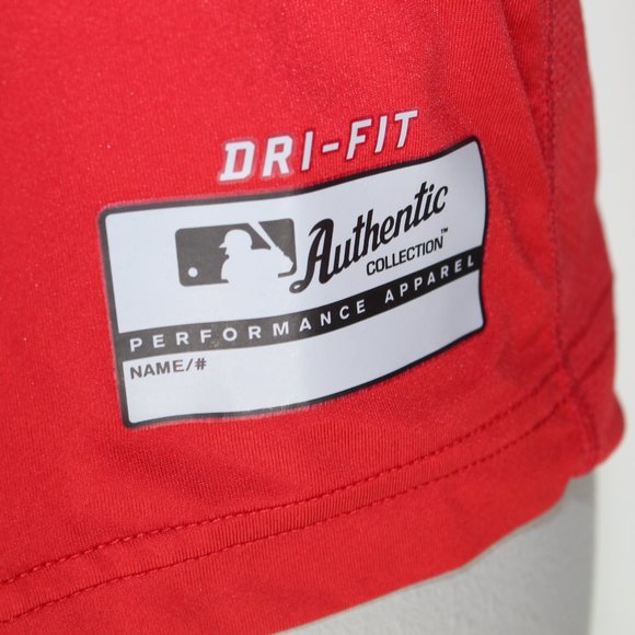 Nike Pro Combat Cincinnati Reds Men's L Red Fitted Dri-Fit Authentic MLB T-Shirt - Picture 4 of 7